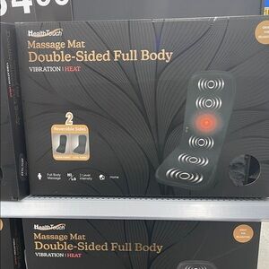 HealthTouch Black Massage Mat with Heat